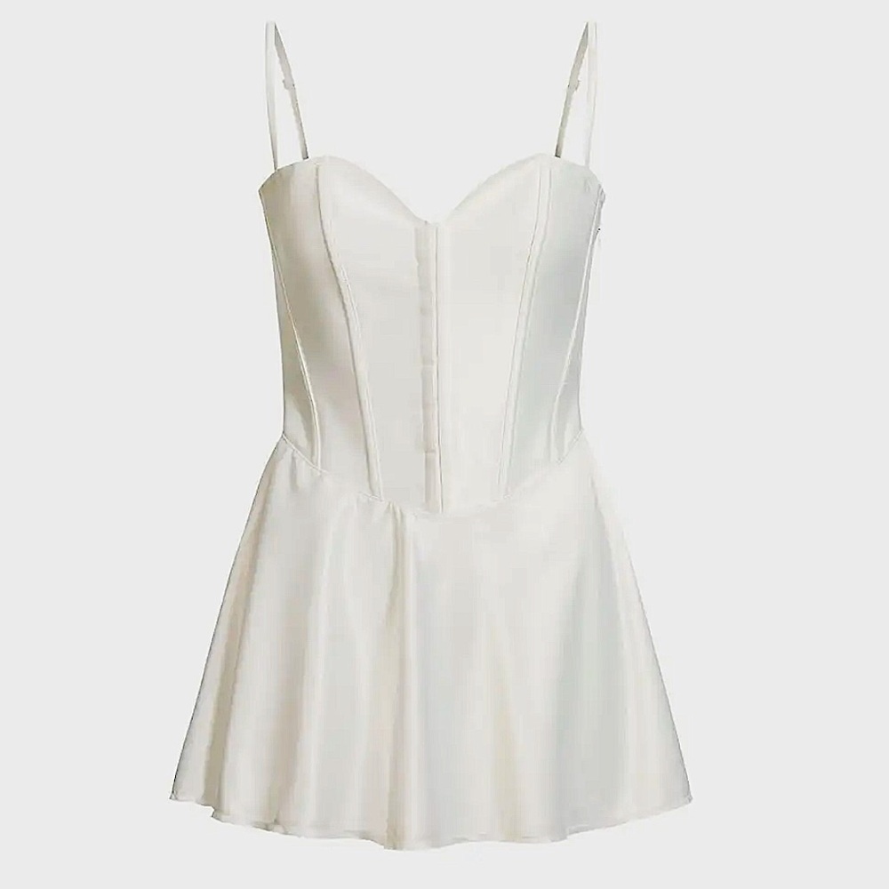 SKIMS - Woven Shine Corset Mini Dress - Picture 4 of 6